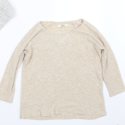 Oasis Womens Beige   Pullover Jumper Size XS