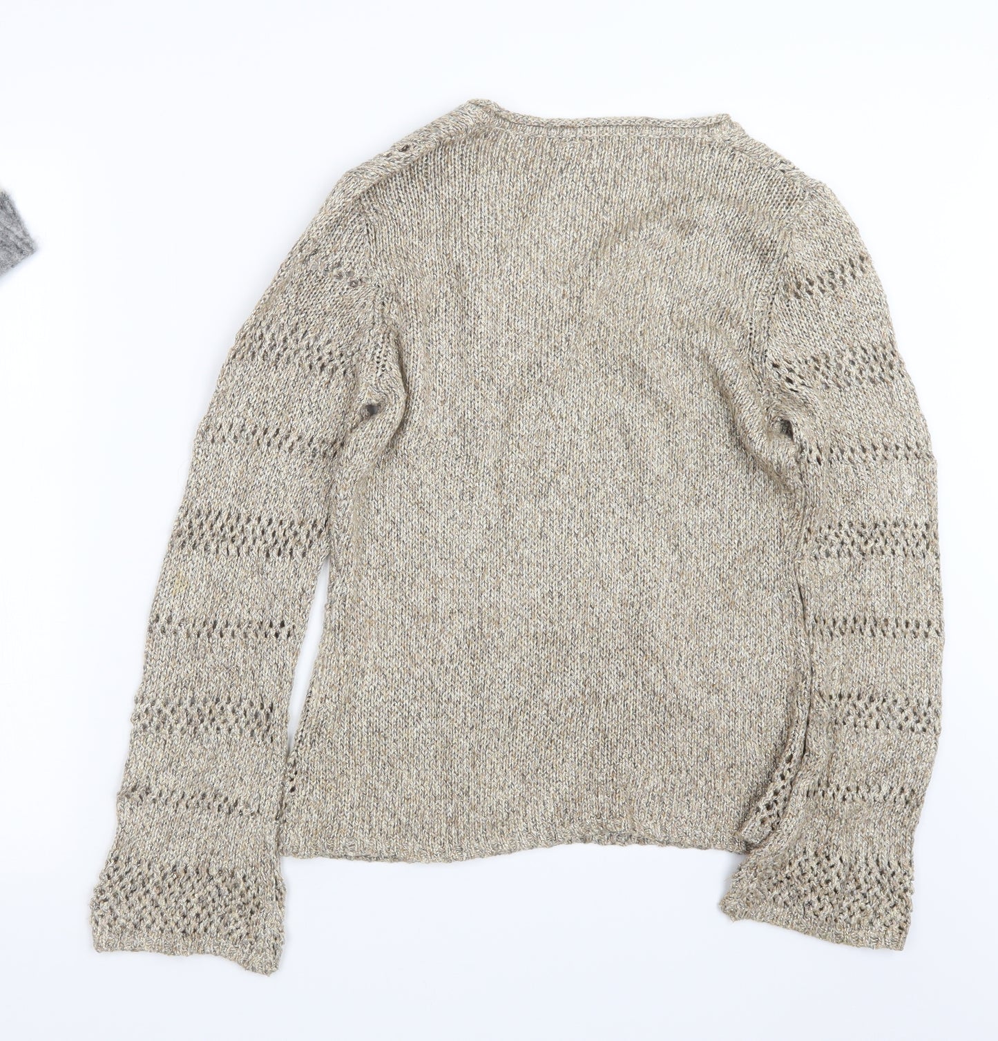 NEXT Womens Gold  Knit Pullover Jumper Size 14