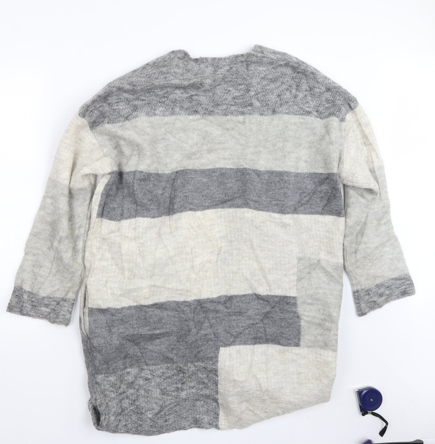 George Womens Grey  Knit Cardigan Jumper Size M