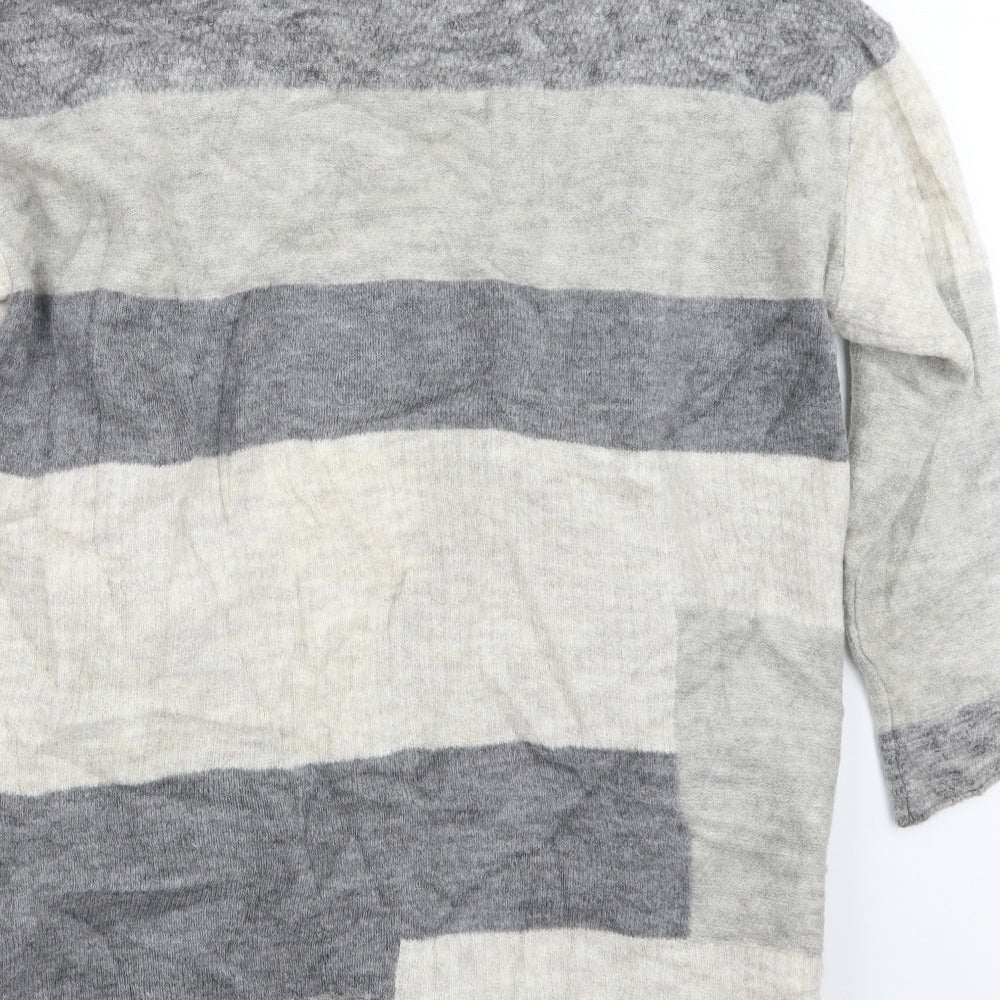 George Womens Grey  Knit Cardigan Jumper Size M