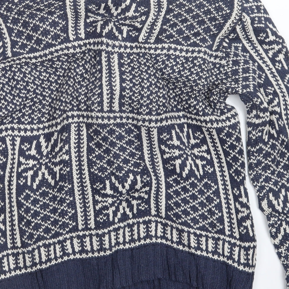 Fat Face Womens Blue  Knit Cardigan Jumper Size 16