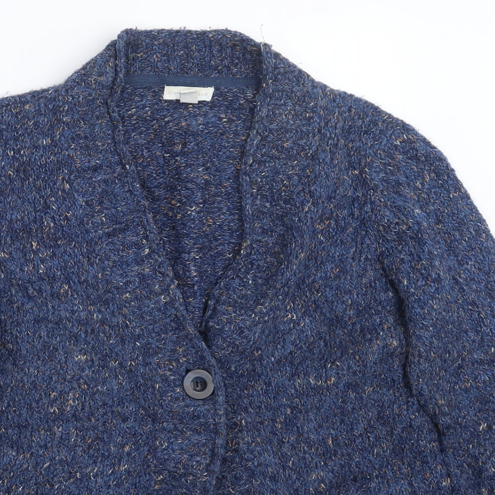 Charter Club Womens Blue  Knit Cardigan Jumper Size L