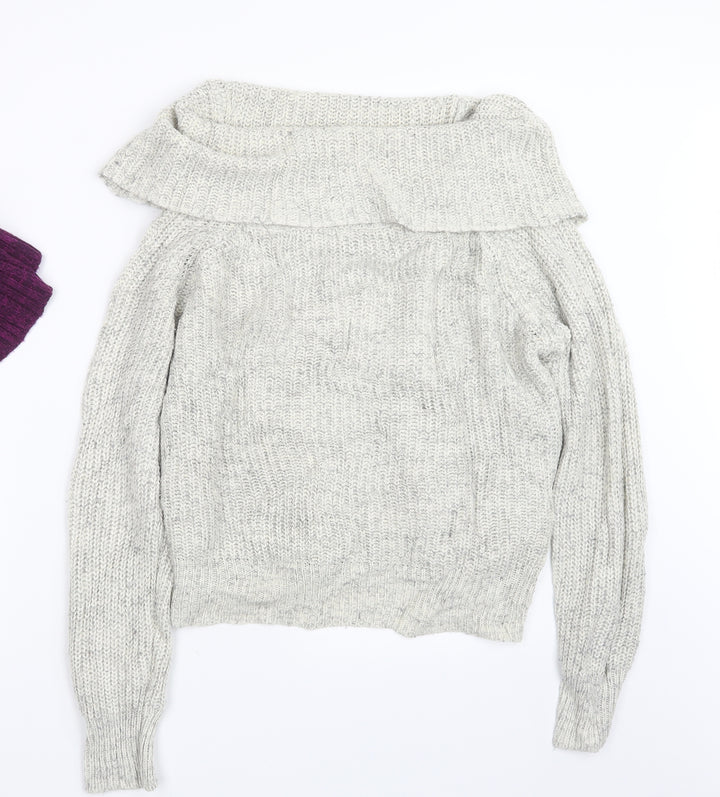 New Look Womens Beige Knit Pullover Jumper Size M
