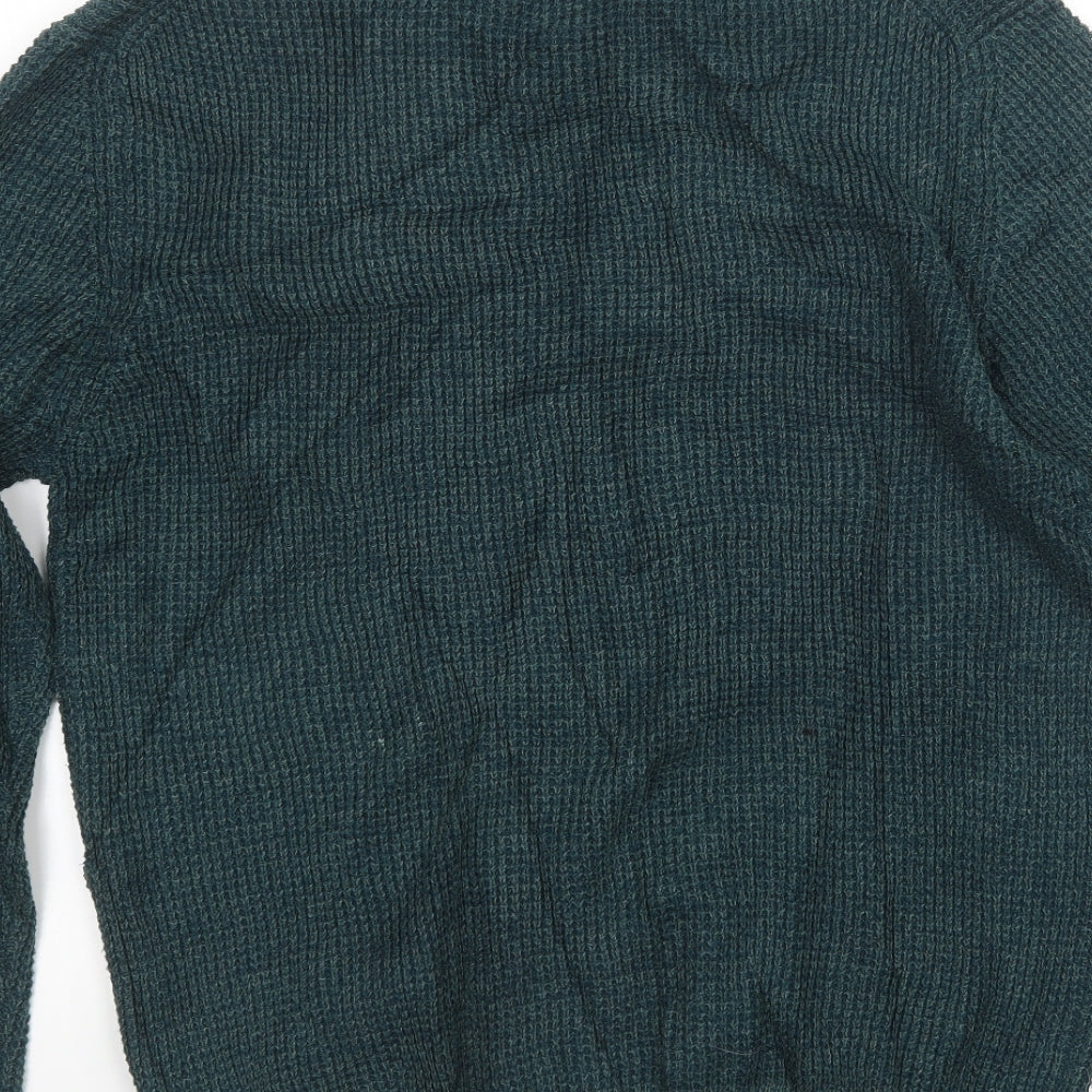 Primark Mens Green  Knit Pullover Jumper Size L