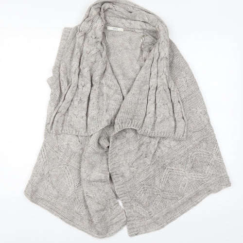 Marks and Spencer Womens Grey  Knit Cardigan Jumper Size 12