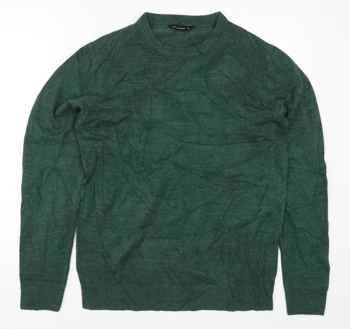 Cedar Wood State Mens Green Knit Pullover Jumper Size M
