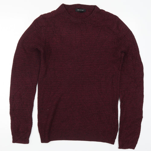 Cedar Wood State Mens Red  Knit Pullover Jumper Size XS