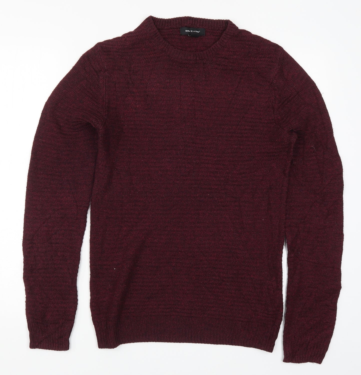 Cedar Wood State Mens Red  Knit Pullover Jumper Size XS