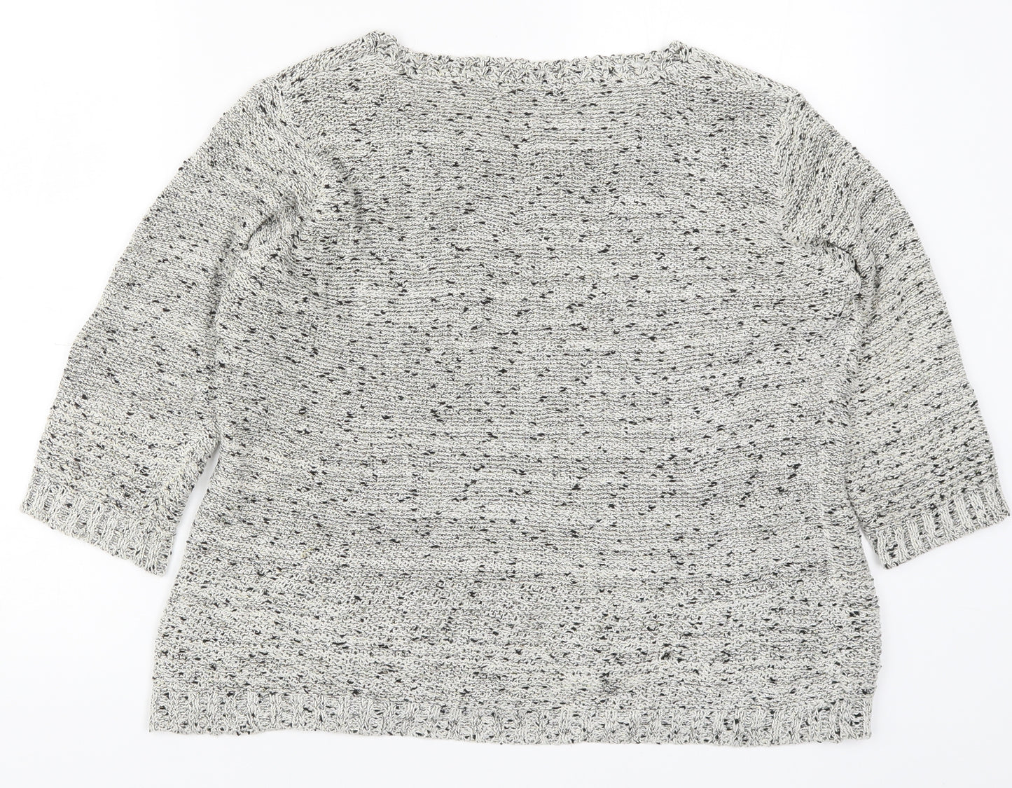 Bonmarché Womens Grey  Knit Pullover Jumper Size M
