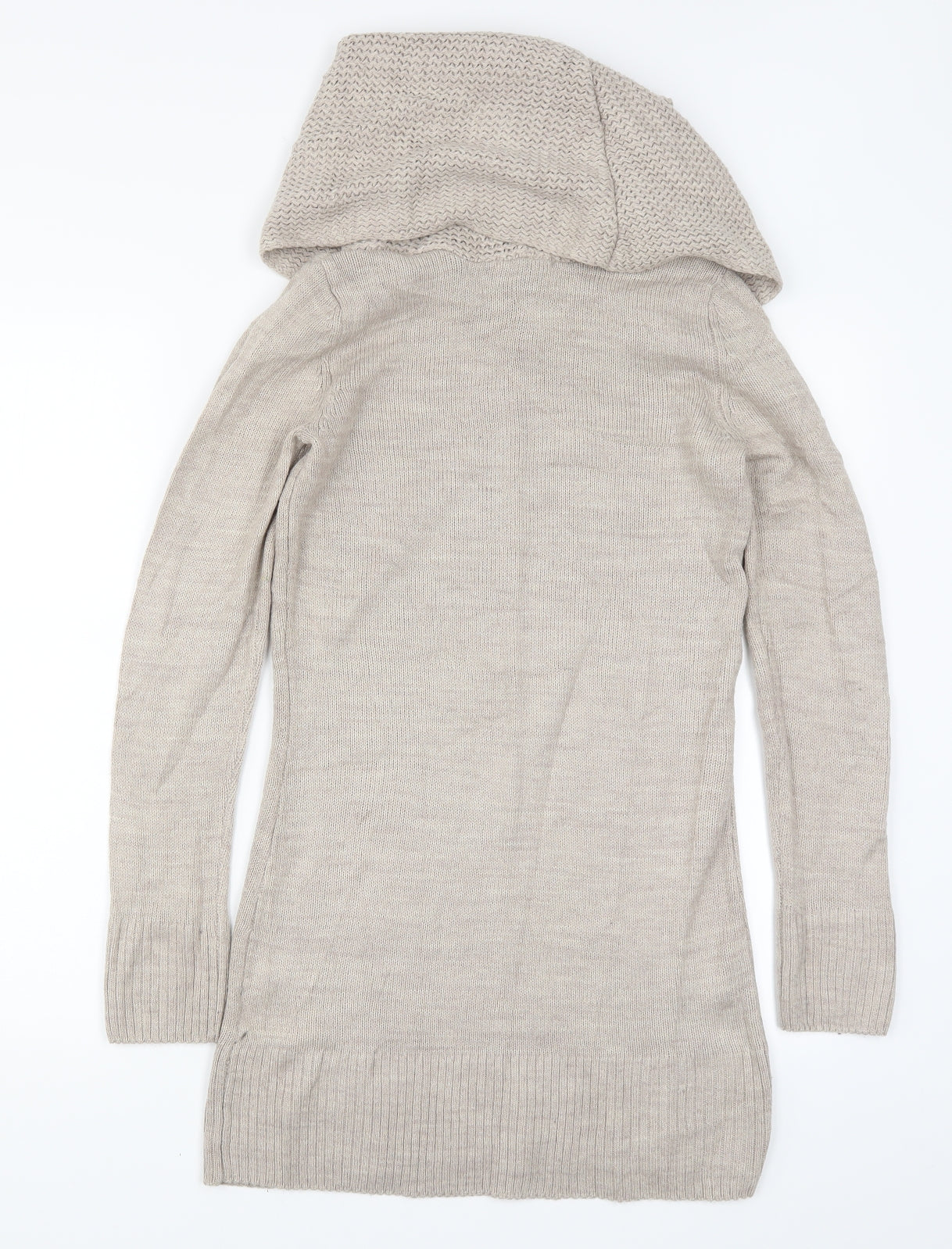 H&M Womens Beige  Knit Jumper Dress  Size S