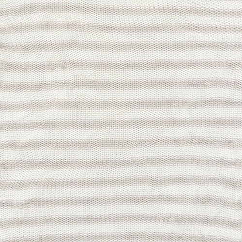 H&M Womens Beige Striped Knit Pullover Jumper Size M