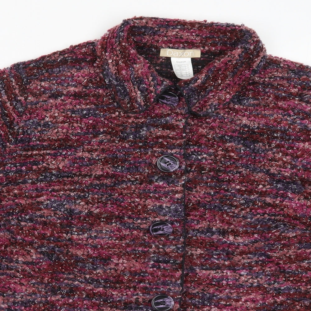 Daxon Womens Pink  Knit Cardigan Jumper Size 22