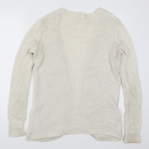 F&F Womens Beige  Knit Cardigan Jumper Size 14