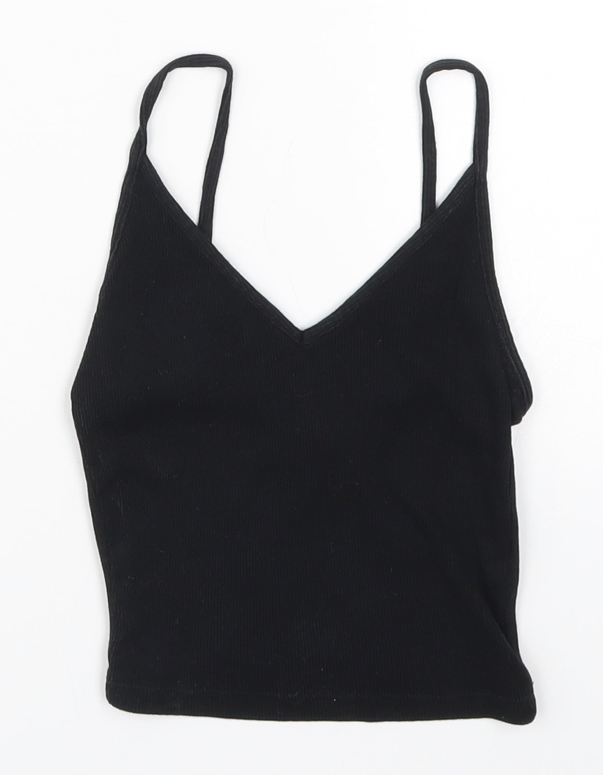 New Look Womens Black   Cropped Tank Size 8