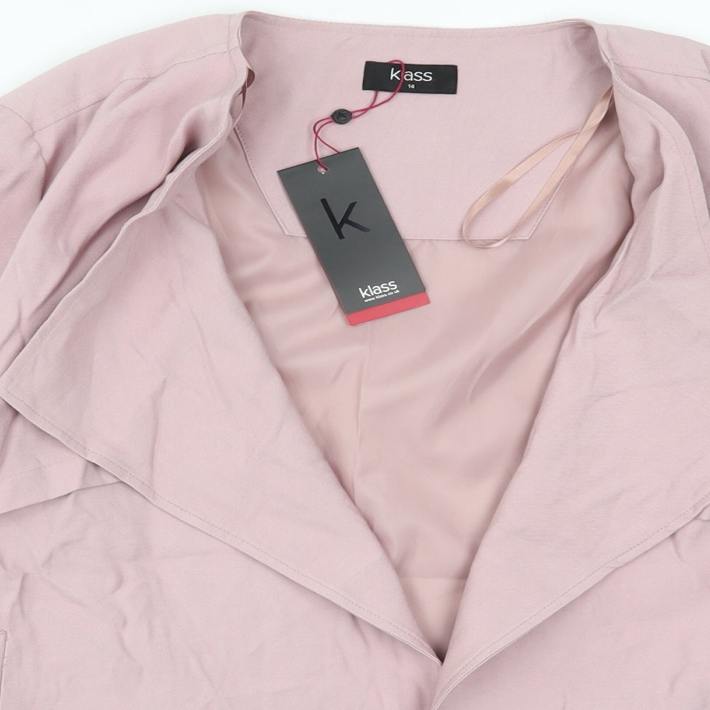 Klass Womens Pink   Jacket  Size 14