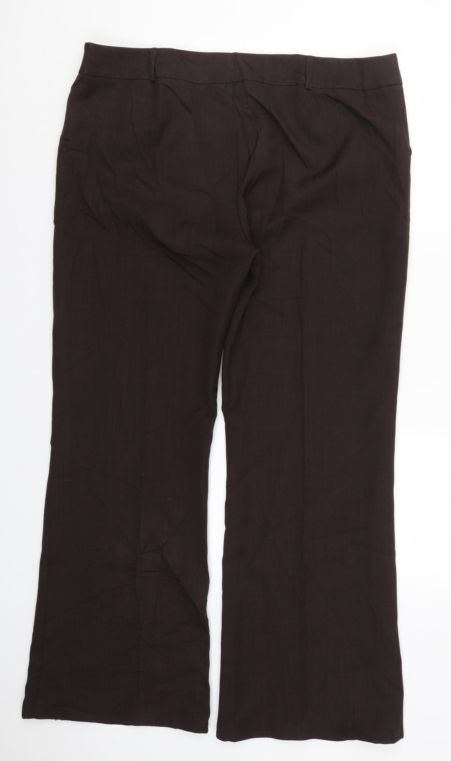TU Womens Brown   Trousers  Size 18 L31 in