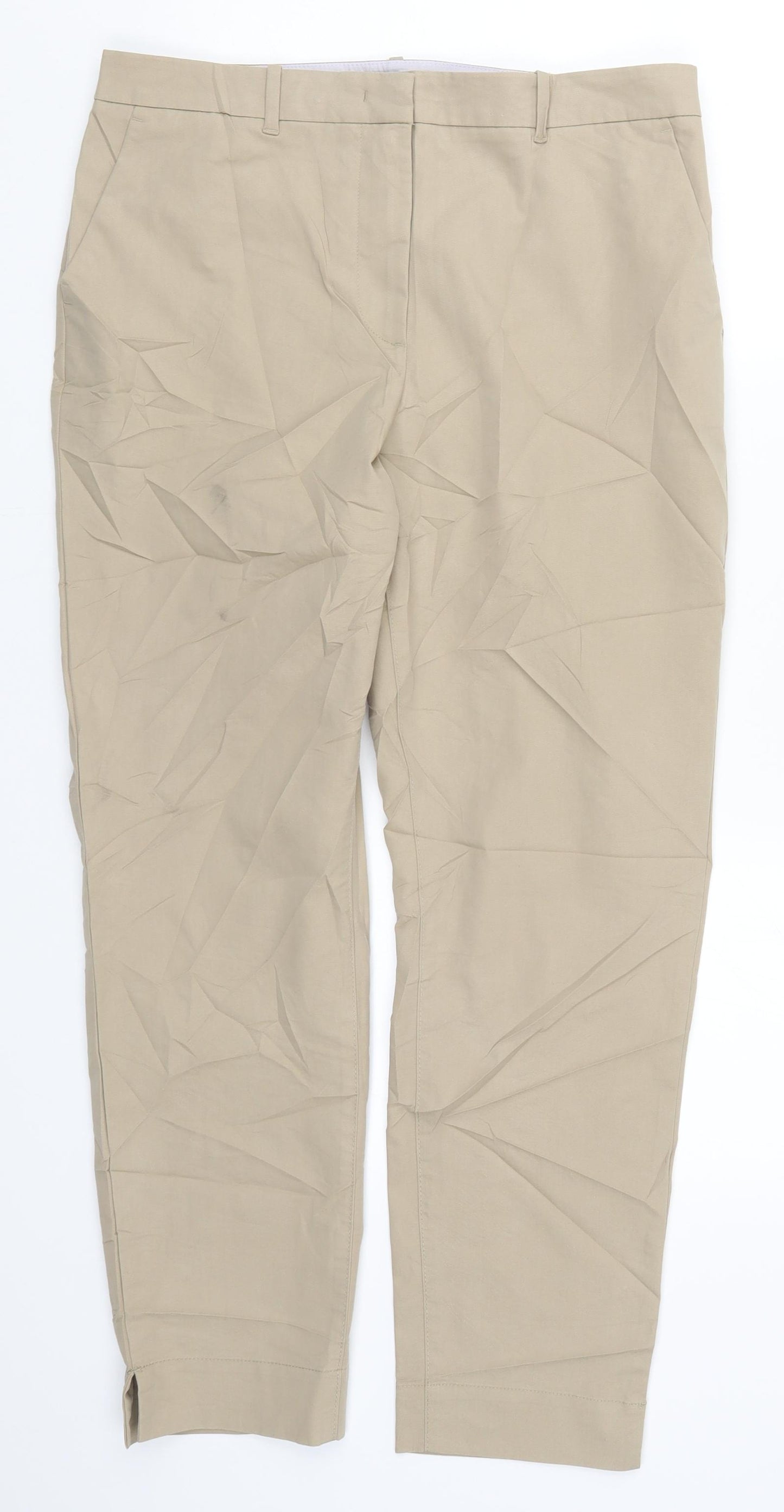 Marks and Spencer Womens Beige   Trousers  Size 12 L27 in