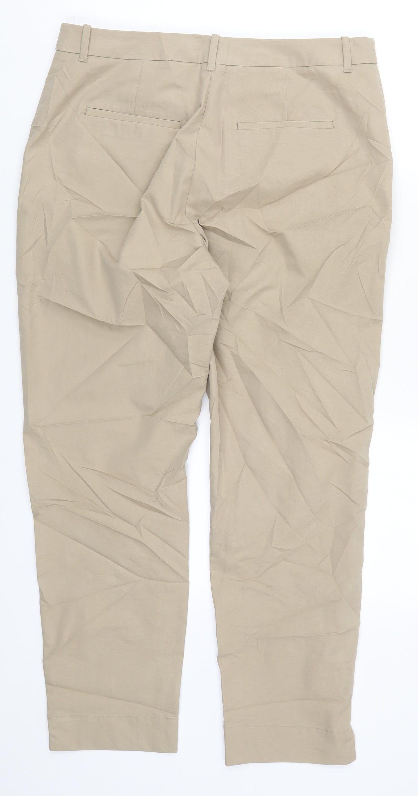Marks and Spencer Womens Beige   Trousers  Size 12 L27 in