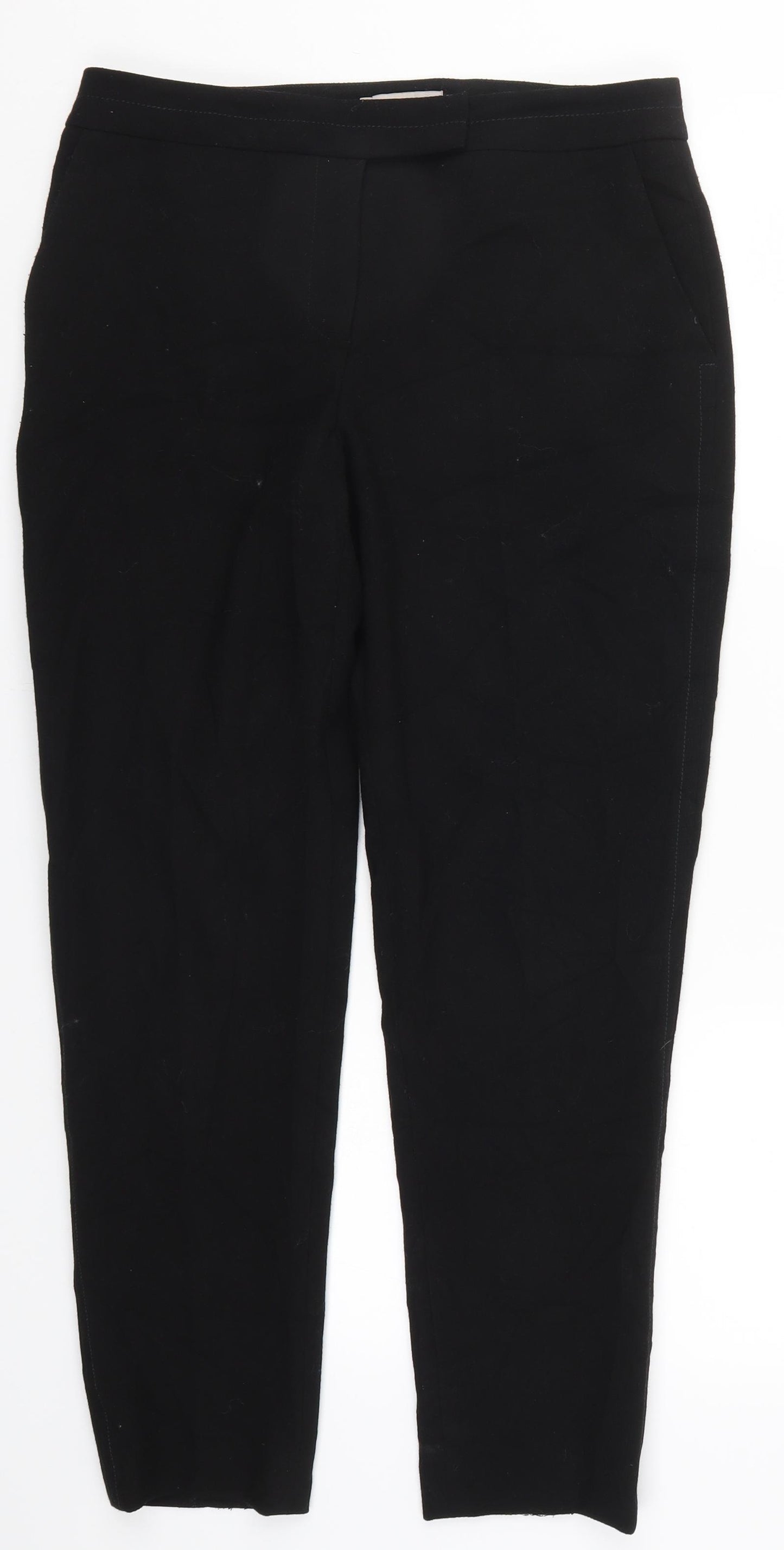 Hobbs Womens Black   Trousers  Size 12 L28 in