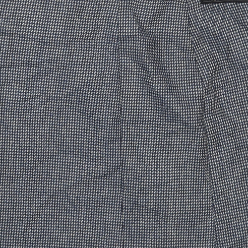 TU Womens Blue Geometric  A-Line Skirt Size 12