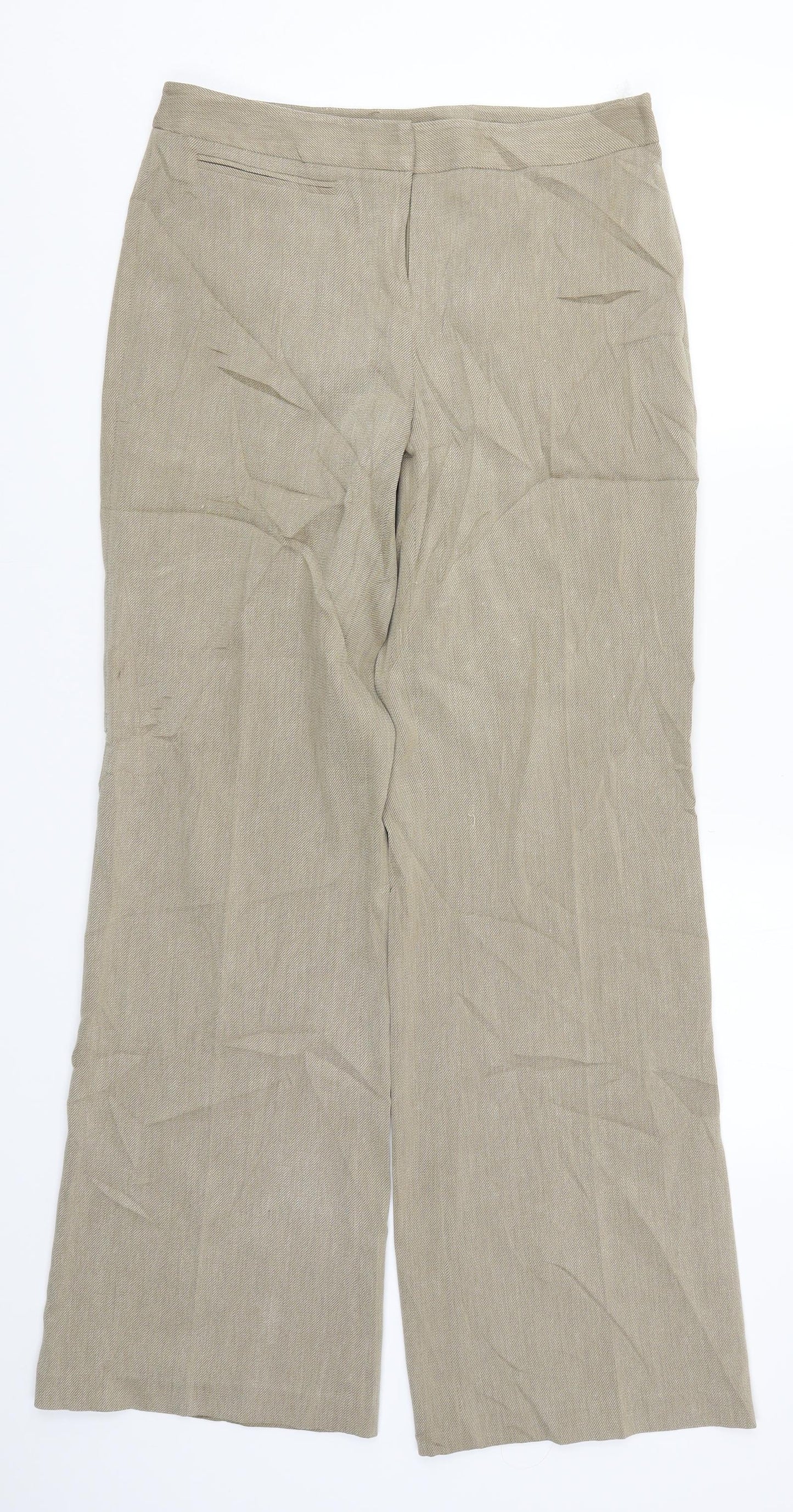 NEXT Womens Beige   Trousers  Size 10 L32 in