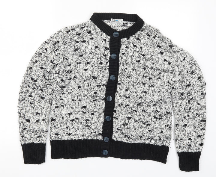 Littlewoods Womens Grey Knit Cardigan Jumper Size 10