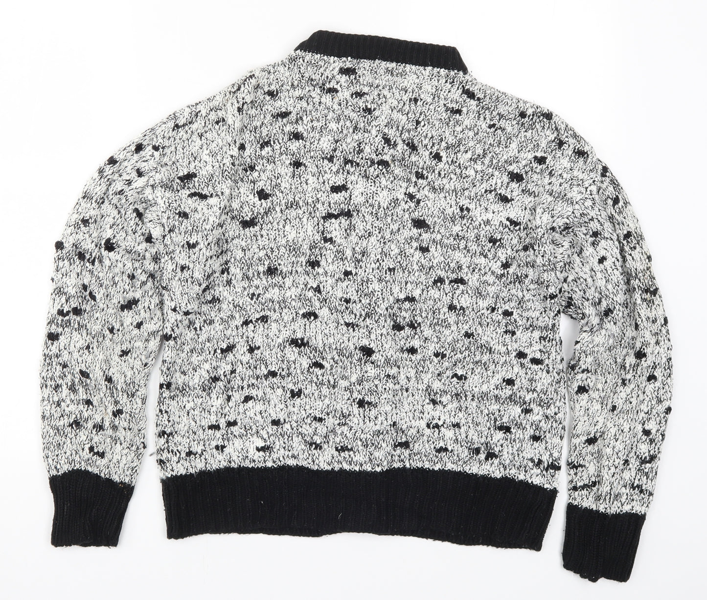 Littlewoods Womens Grey  Knit Cardigan Jumper Size 10