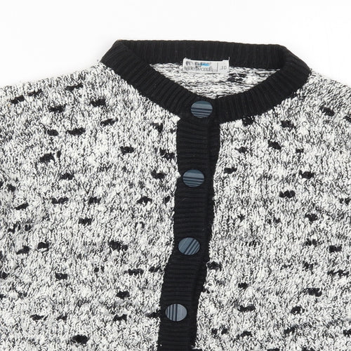 Littlewoods Womens Grey  Knit Cardigan Jumper Size 10