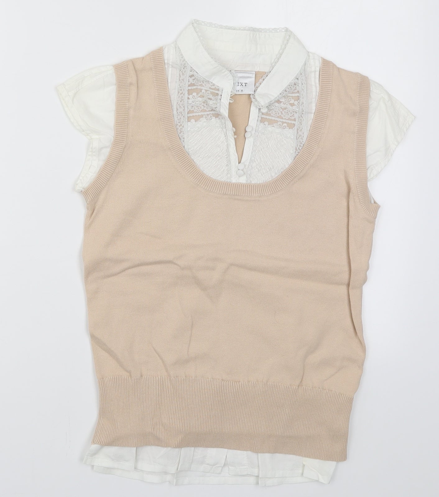 NEXT Womens Pink   Vest Jumper Size 10