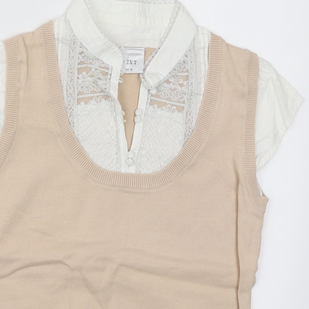 NEXT Womens Pink   Vest Jumper Size 10