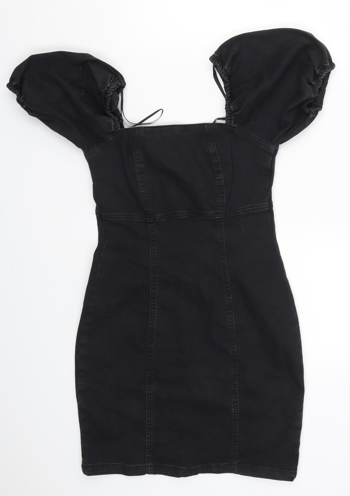 New Look Womens Black  Denim Mini  Size 8