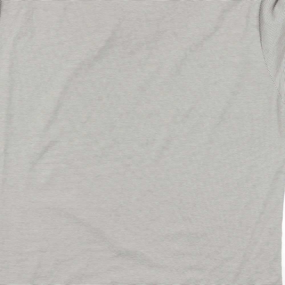 Murano Mens Green Striped   T-Shirt Size XL
