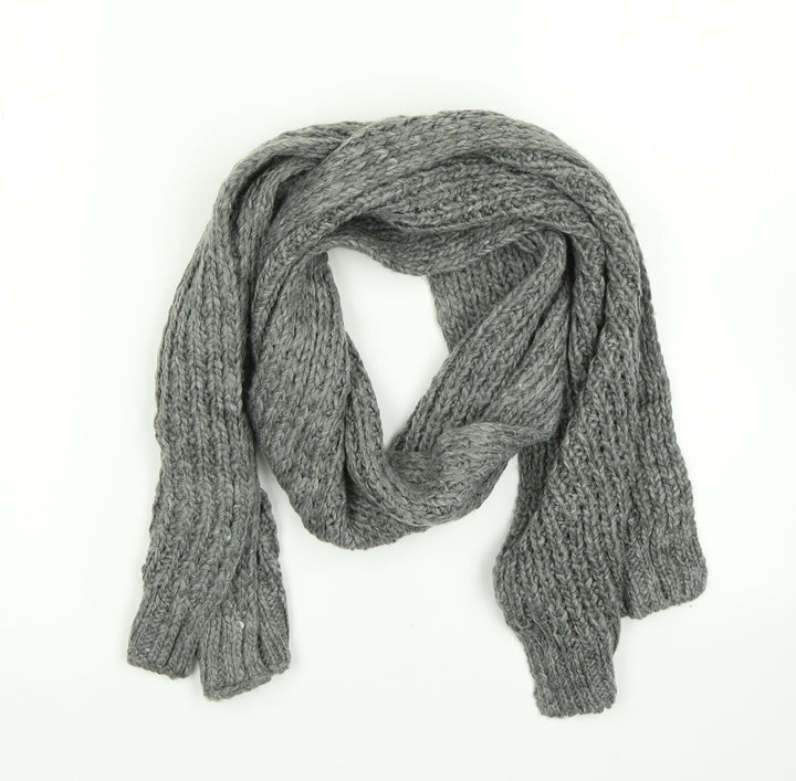 Priamrk Womens Grey Knit Scarf