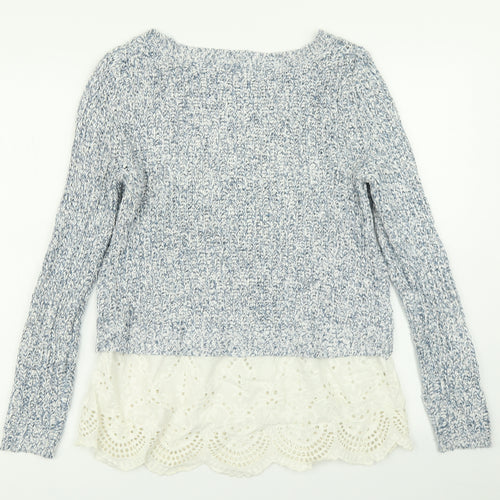 NEXT Womens Blue  Knit Pullover Jumper Size 10