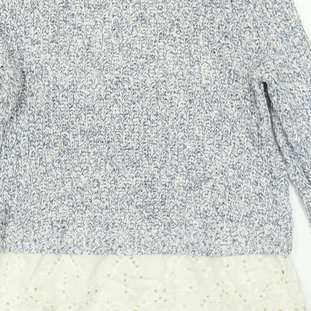 NEXT Womens Blue  Knit Pullover Jumper Size 10