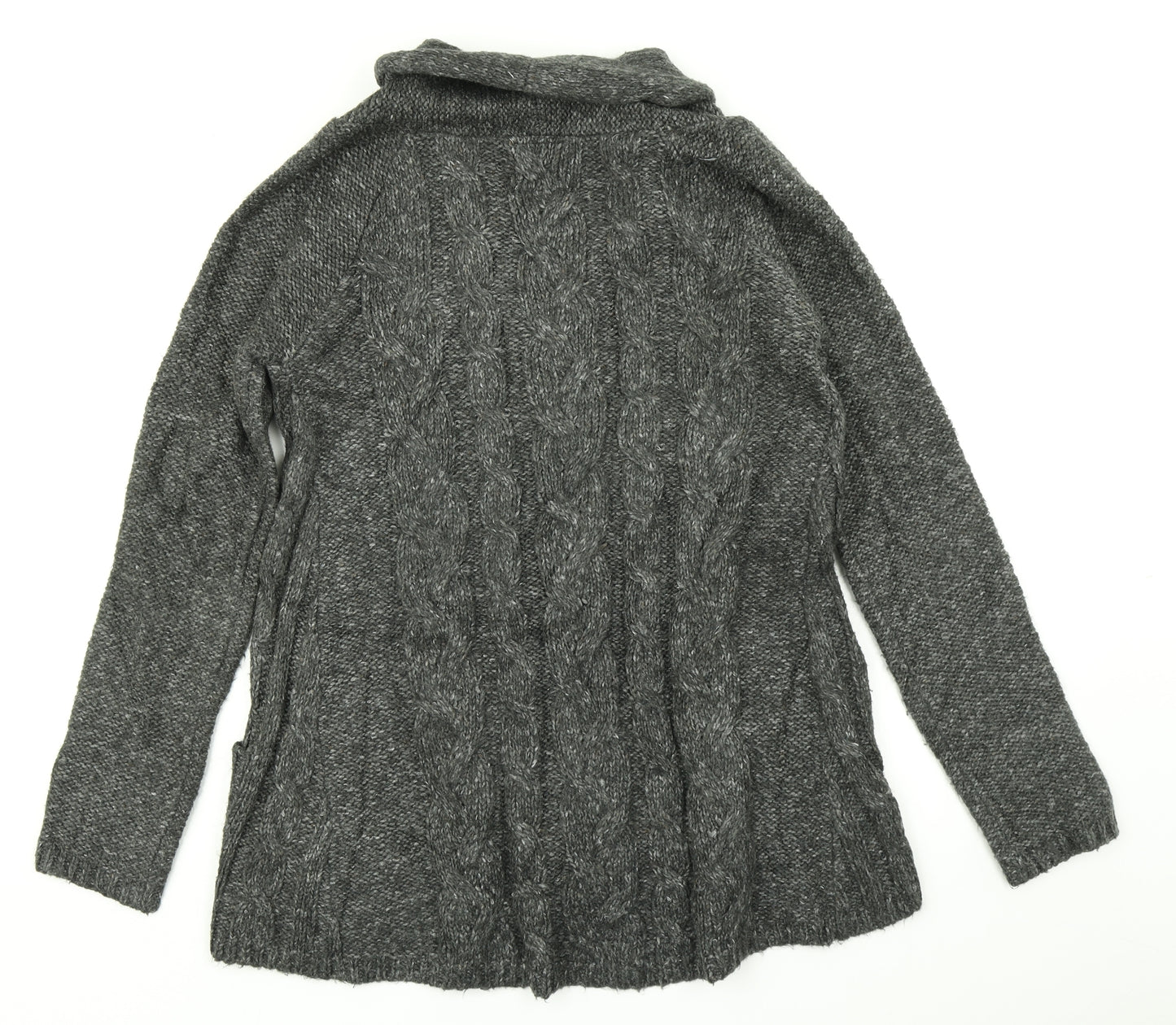 NEXT Womens Grey  Knit Cardigan Jumper Size M