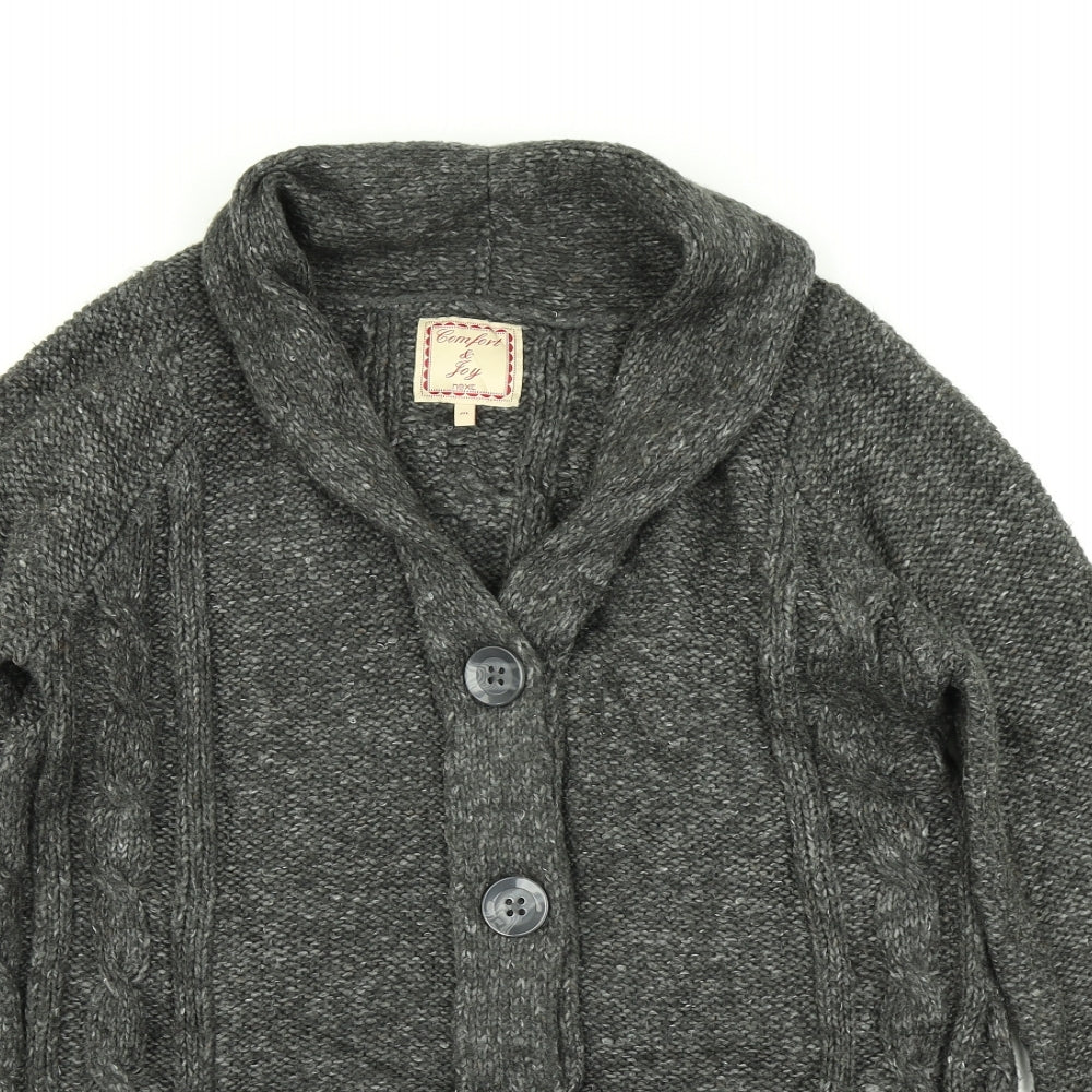 NEXT Womens Grey  Knit Cardigan Jumper Size M