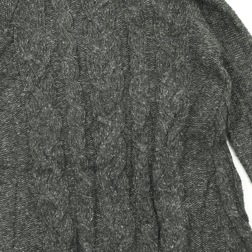 NEXT Womens Grey  Knit Cardigan Jumper Size M