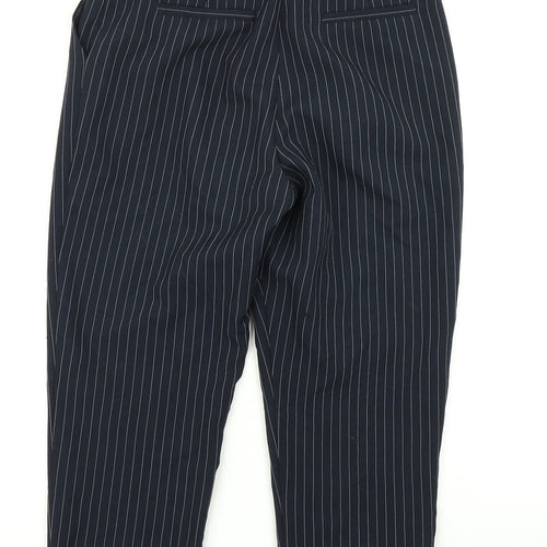 Tophop Womens Blue Striped  Dress Pants Trousers Size 8 L20 in