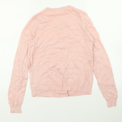 M&S COllection Womens Pink  Knit Cardigan Jumper Size 12