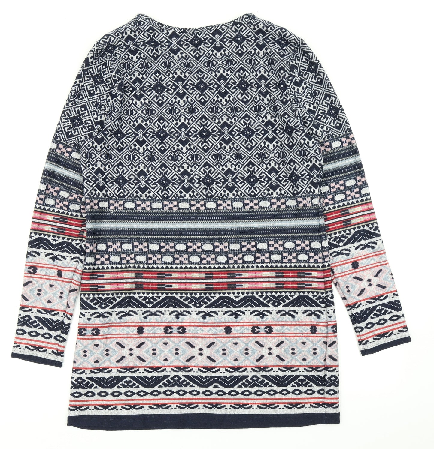 Alexara Womens Blue Batik Knit A-Line  Size 14