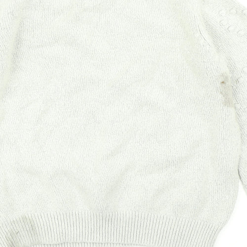 Dorothy Perkins Womens Grey  Knit Pullover Jumper Size 12