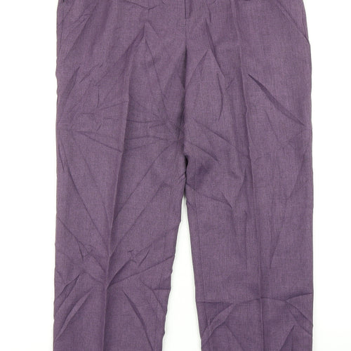 AproductZ Womens Purple   Dress Pants Trousers Size 12 L25 in