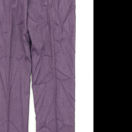 AproductZ Womens Purple   Dress Pants Trousers Size 12 L25 in