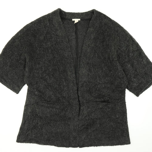 H&M Womens Grey  Knit Cardigan Jumper Size S