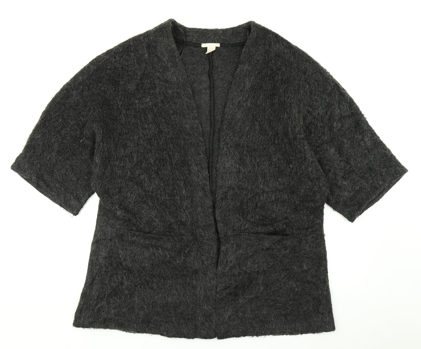 H&M Womens Grey  Knit Cardigan Jumper Size S