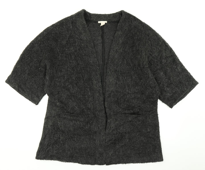 H&M Womens Grey  Knit Cardigan Jumper Size S