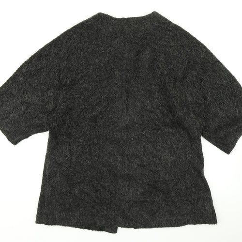 H&M Womens Grey  Knit Cardigan Jumper Size S