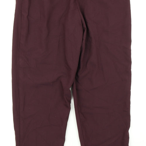 New Look Womens Purple   Dress Pants Trousers Size 8 L26 in