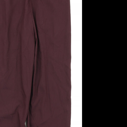 New Look Womens Purple   Dress Pants Trousers Size 8 L26 in